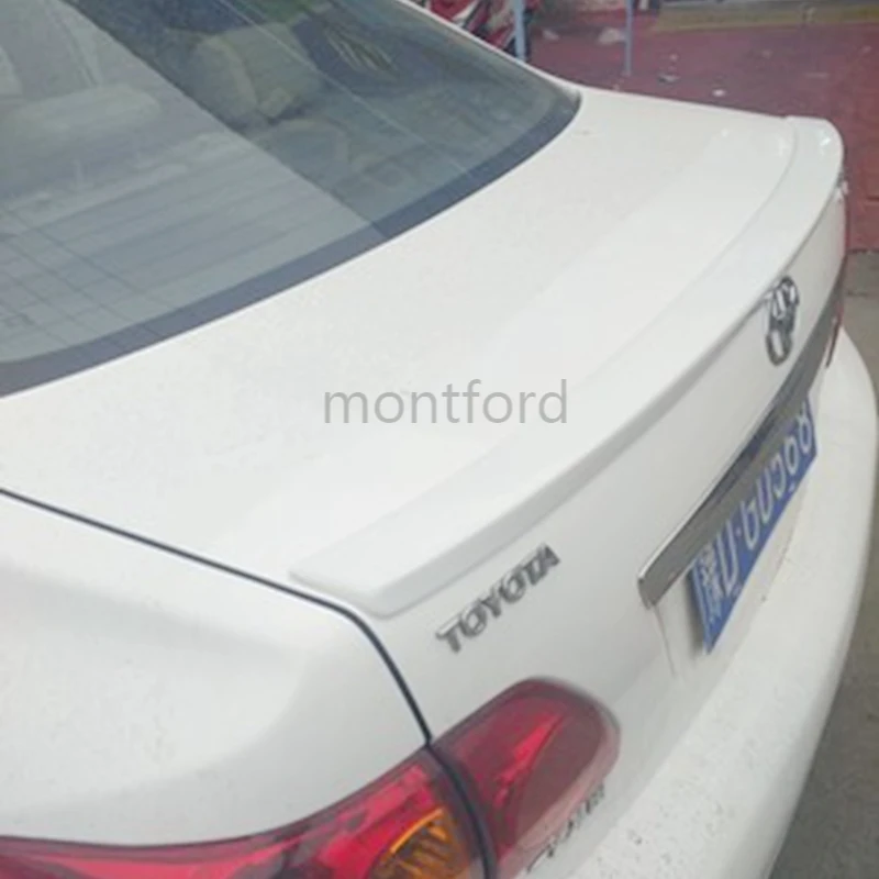 

MONTFORD ABS Plastic Unpainted Rear Roof Spoiler Trunk Boot Wing Decoration For Toyota Corolla 2008 2009 2010 2011 2012 2013