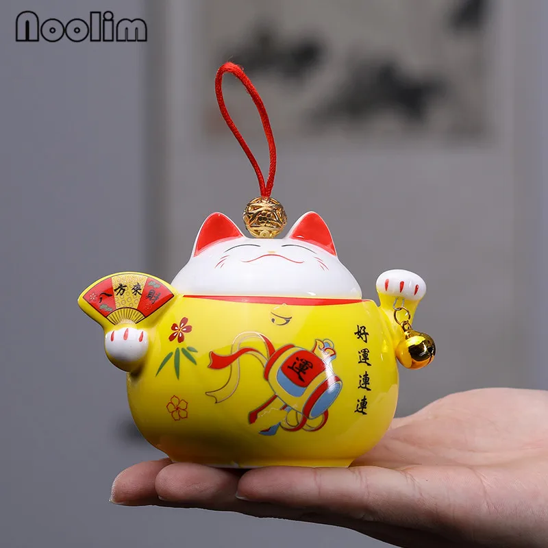 Керамические Герметичные банки Lucky в форме милых кошек для чая Мини специй