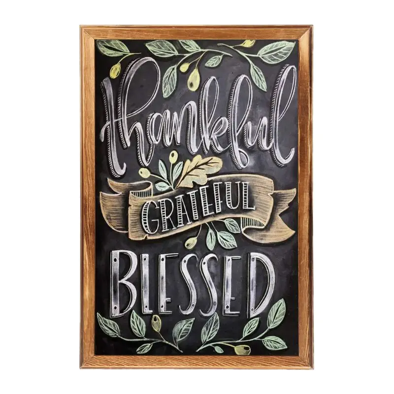 

Rectangle Hanging Wooden Message Blackboard Chalkboard Wordpad Sign Kids Board