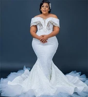 plus size wedding dresses crystals appliqued lace short sleeves off shoulder boho bridal gowns robe de mariee custom made
