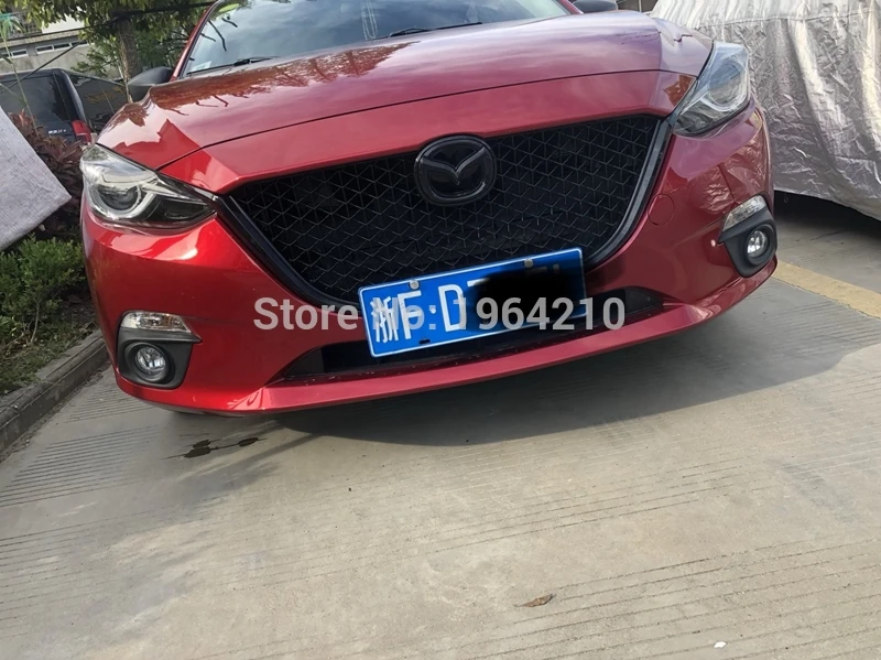 Для Mazda 3 Axela 2014 2015 2016 ABS Пластик решетка изменить передней верхней решетки бампер