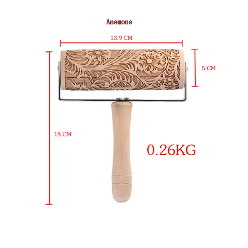 Скалка с рождественской печатью 13 9 см роликовая скалка для защиты окружающей