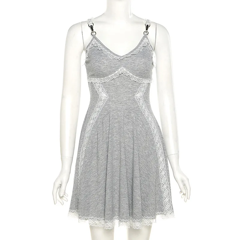 

Summer new women's fashion lace sexy sling dress women