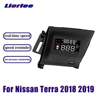 car accessories hud head up display for nissan terra 2018 2019 speedometer projector safe driving screen alarm system