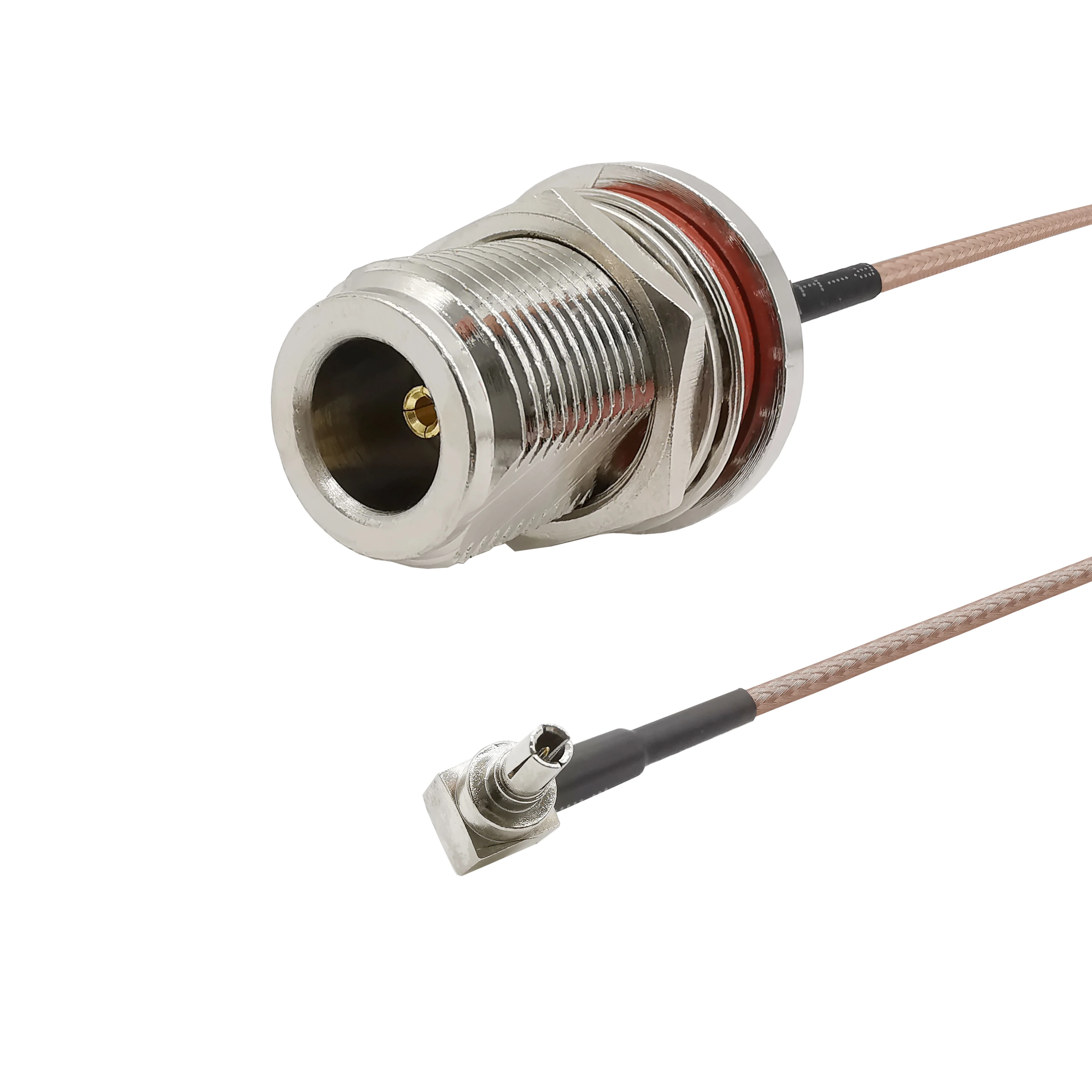 RF CRC9 к N женский двойной щит серебристый кабель RG316D ОТРЕЗОК кабеля мама