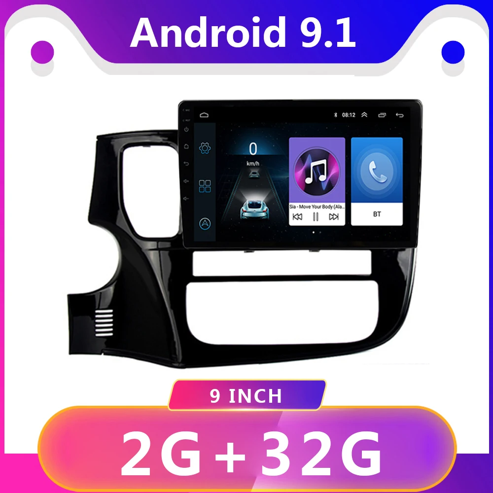 Автомагнитола 10 1 &quotдля Mitsubishi Outlander 3 GF0W GG0W 2012 2018 2din Android 9 мультимедийный
