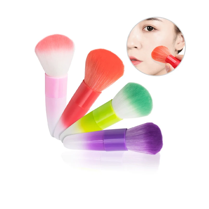 

2 Pcs Nail Art Dust Brush Remover Nail Powder For Acrylic Gel UV Nail Acrylic Nails Makeup Brushes Manicure Brush Clean Up Tools