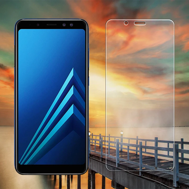3 Pack Protective glass on for Samsung Galaxy A8 2018 screen protector Plus a8plus tempered film | Мобильные телефоны и