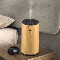 waterless aroma essential oil diffuser car usb auto aromatherapy nebulizer wood rechargeable portable silent mist maker for home