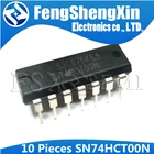 10 шт., 74HCT00N DIP-14 SN74HCT00N DIP14 74HCT00 DIP, четыре входа, POSITIVE-NAND ворот, IC