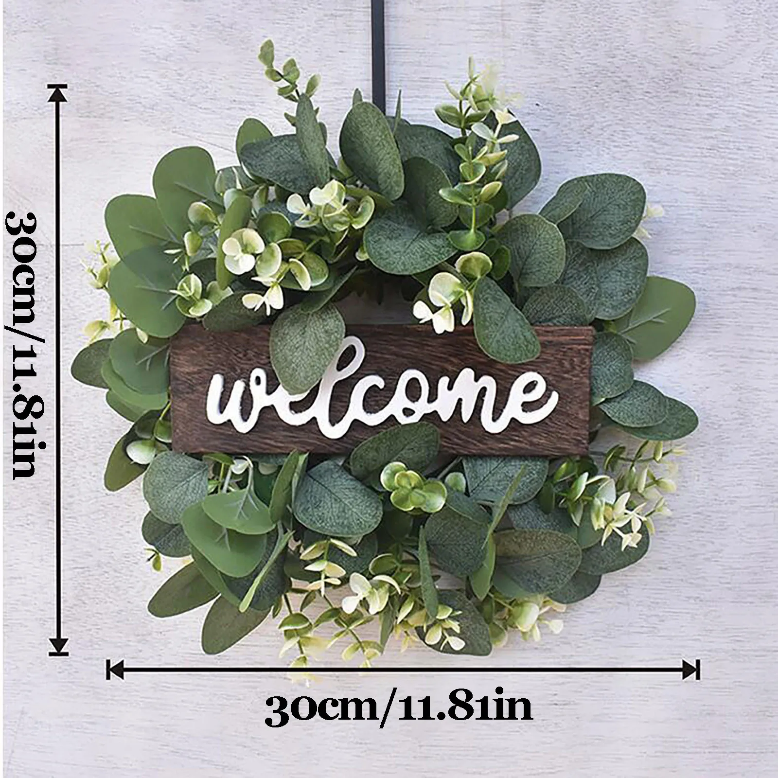 

Decoration Ramadan 2021 Simulation Leaf Wreath Artificial Garland Front Door Wreaths Hanging Pendants Wreaths Wedding Decoration