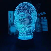 buddha night lamp 7 color changing 3d atmosphere nigh light 3d visual illusion led lamp for kids toy christmas birthday gifts
