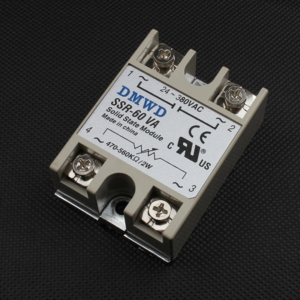 1 шт. твердотельные реле SSR 60VA 75VA 80VA 100VA 60A 75A 80A 100A 500 к Ом до 24 380 В переменного тока