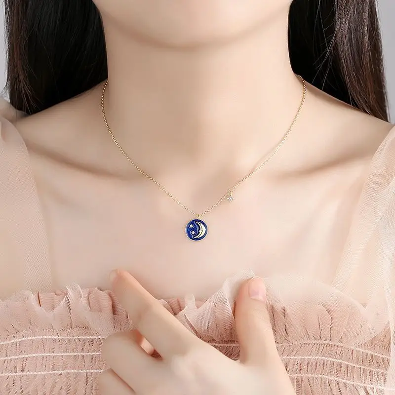 

Xingyue Clavicle Chain Female S925 Sterling Silver Simple Pendant Ins Net Red Temperament Simple Fashion Light Luxury Necklace