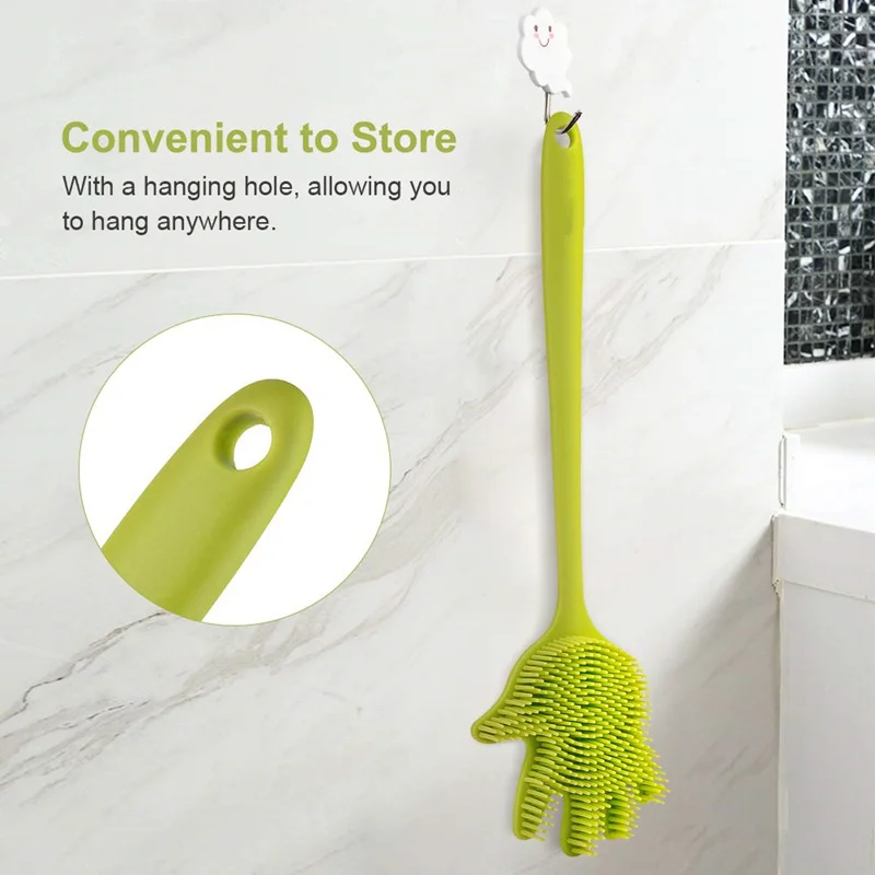 

Silicone shower body brush, back brush, body scrubber used in shower, back cleaner for shower for men and women