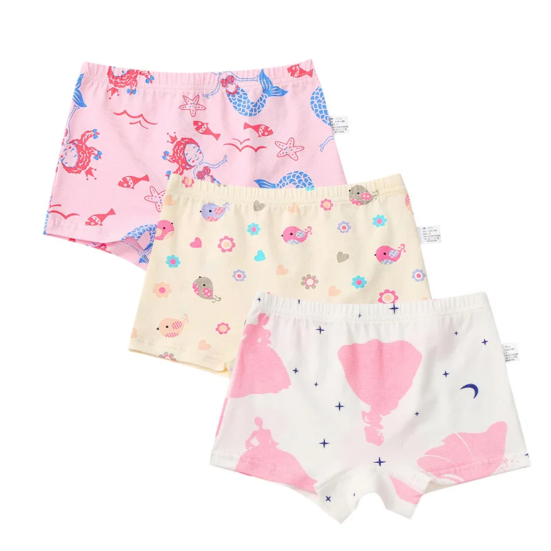

3 шт./лот розовое детское нижнее белье для девочек, детские симпатичные трусики для девочек-подростков, хлопковое нижнее белье принцессы, де...
