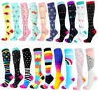 Носки компрессионные для мужчин и женщин, медицинские короткие чулки от варикозного расширения вен, для гольфа, занятий спортом на открытом воздухе, для бега, велоспорта