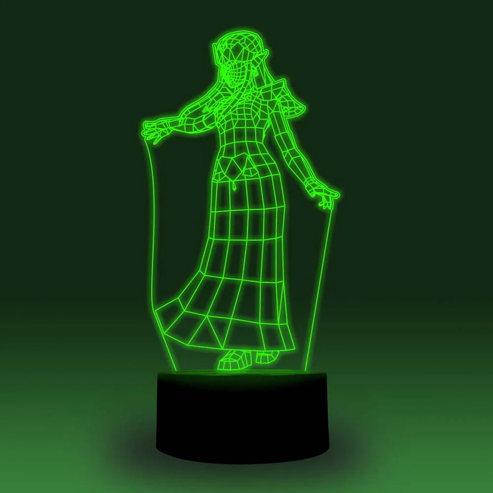 NiteApps 3D Zelda Lady ночник настольная Иллюзия украшение лампа подарок на день рождения приложение/сенсорное управление