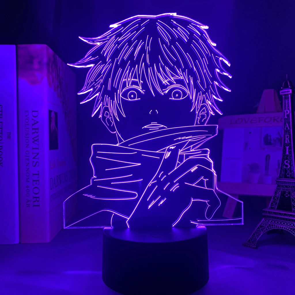 

Anime 3d Lamp Satoru Gojo Light Jujutsu Kaisen Led Night Light for Birthday Gift Jujutsu Kaisen Nightlight Satoru Gojo Lamp