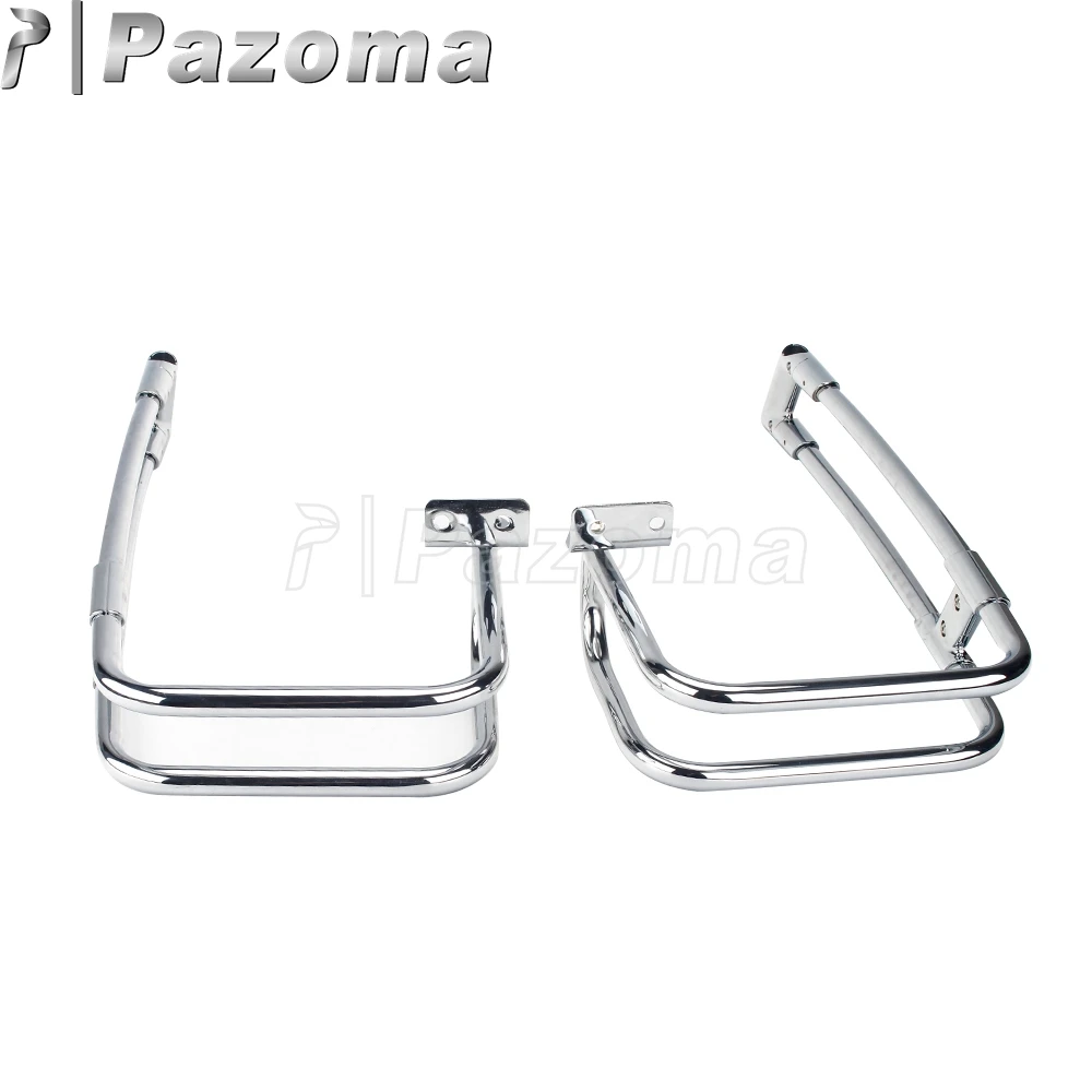 For Harley Touring Extended Saddle bags Saddlebag Guard Steel Rails for Road King Electra Glide Ultra Classic Street 14-up |