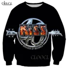 HX рок металлический поцелуй Band Модный 3D принт для мужчин женщин повседневный хип-хоп осенний уличный Свитшот Harajuku универсальные Топы Прямая поставка