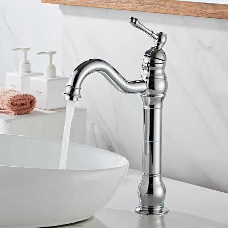 Смеситель для раковины Azeta AT7506BN кран из матовой никелевой латуни однорычажный