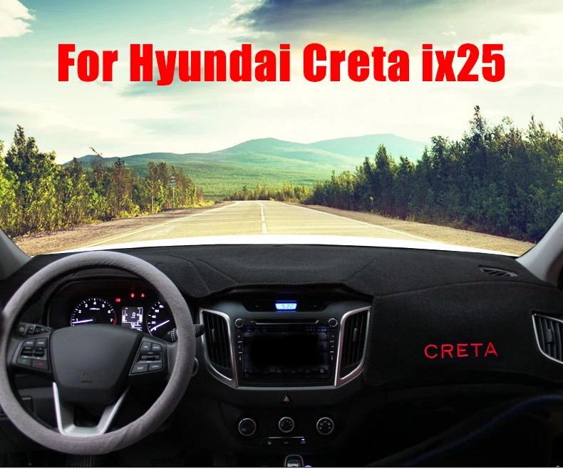 Для hyundai Creta ix25 LHD/RHD приборной панели автомобиля Избегайте светильник колодки Инструмент платформа настольные коврики аксессуары