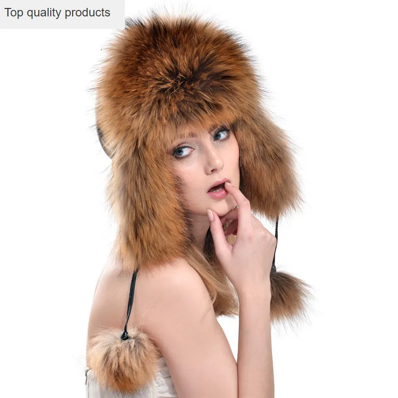 New Fox 2023 Fur Ear Cap Lei Feng Cap Women Hat Autumn and Winter Fashion Outdoors Warm Ladies Leather Fox Fur Hat LH299