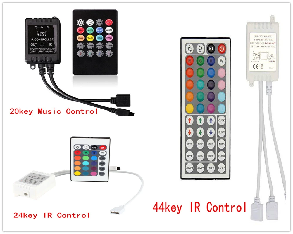 Binval RGB светодиодный 10 м Светодиодные полосы света музыкальной синхронизации Цвет Изменение 20/24/44-клавишным ИК-пульт дистанционного управления для дома вечерние для дома и улицы