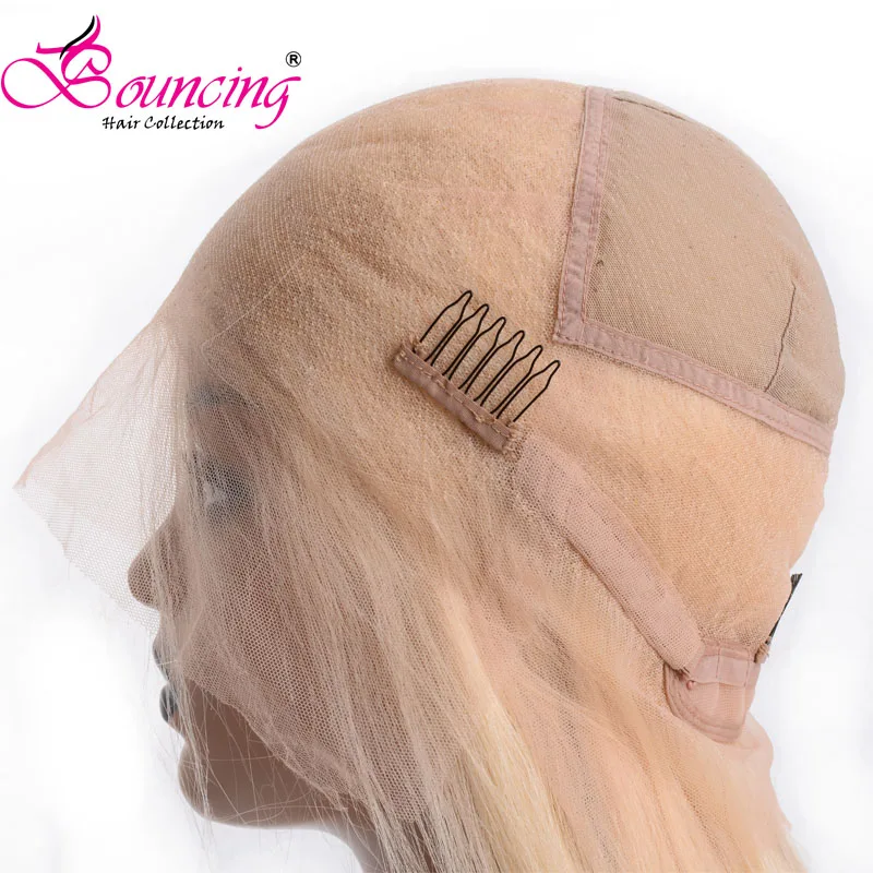 Парик с прыгающими волосами парик на полной сетке 613 светлые волосы прямые