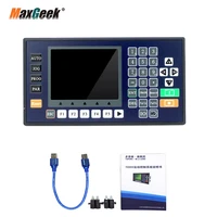 maxgeek tc55 1234 axis cnc controller motion controller with 3 5 color lcd for cnc router servo stepper motor