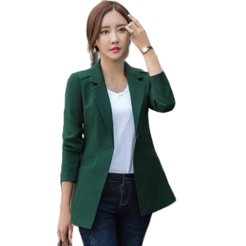 Женские деловые блейзеры с длинным рукавом женские пиджаки и куртки размера плюс