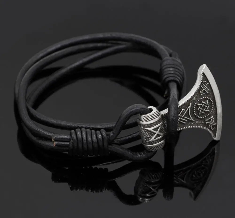 Человек Viking браслет славянские топор Perun Сварог талисман ЗВЕЗДА России Амулет с