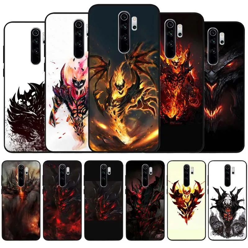 Черный силиконовый чехол fiend dota 2 для телефона Redmi note 9 8 7 Pro S 8T 7A | Мобильные