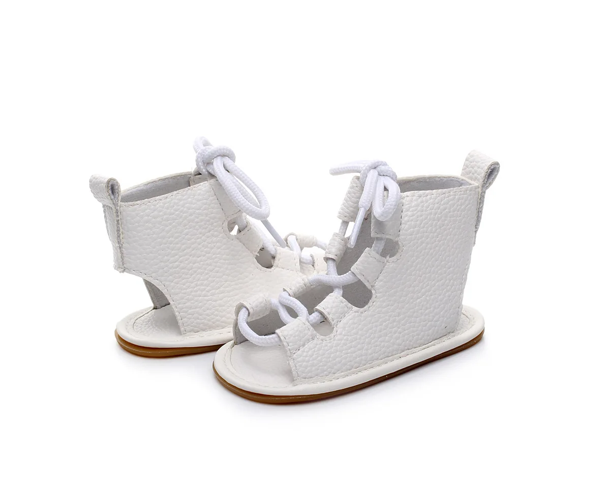 Новая Pu римская детская обувь резиновая подошва для малышей|Обувь детей с мягкой