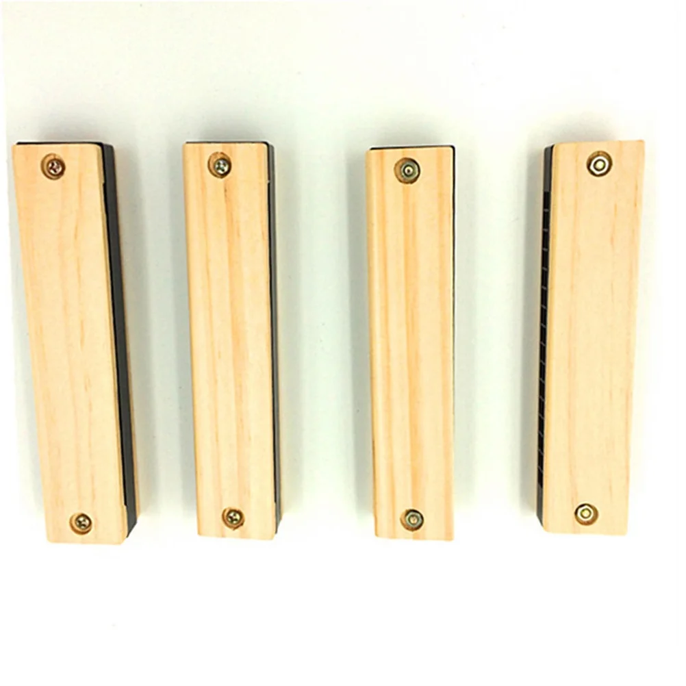 

Intellectual Development Musical Toy Kid's Simple Wood Pattern Harmonica Musical Instrument Baby Children Educational Toy Gift
