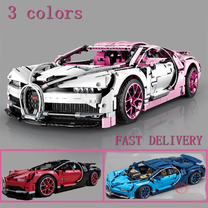 Новинка 4031 шт. модель серии Technic blue car fit legglys 42083 technic city Racing Car Building Block Brick kid diy Toys