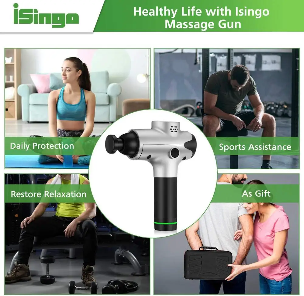 Электрический массажер для восстановления мышц 20 скоростей ударная