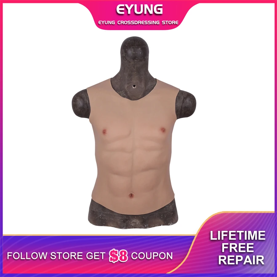Мужской соблазнительный боди искусственная грудь силиконовый Реалистичный