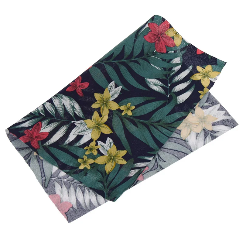 Хлопковая ткань А4 с винтажным цветочным принтом сделай сам лоскутное шитье