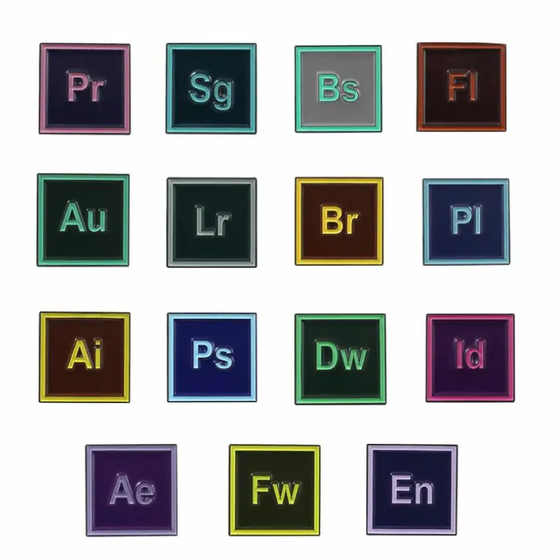 Модная креативная металлическая эмалированная брошь с интервалом интервалов