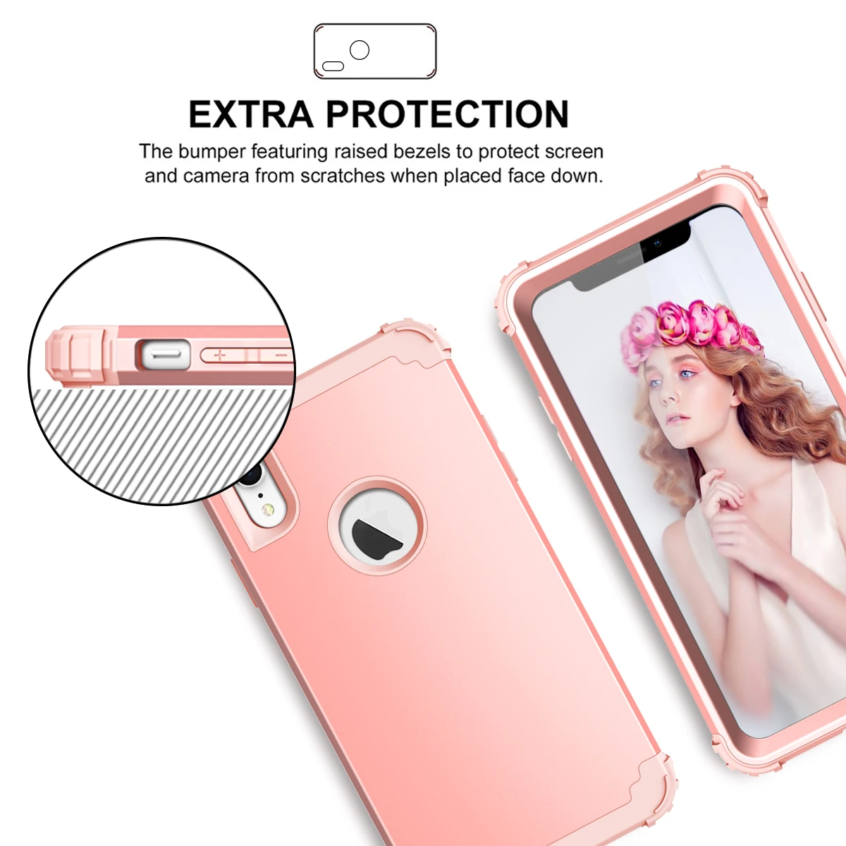 Чехол для IPhone XR X XS 8 7 PLUS ударопрочный защитный чехол Гибридный жесткий резиновый