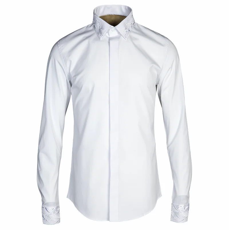 Рубашка с воротником в китайском стиле мужская модная рубашка одежда харадзюку