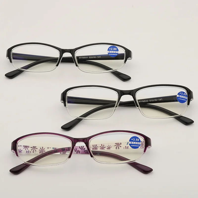 

Vintage Women Anti-blue Light Reading Glasses Fashion Square Plastic Reader Glasses+1.0.+1.5.+2.0.+2.5.+3.0.+3.5.+4.0.