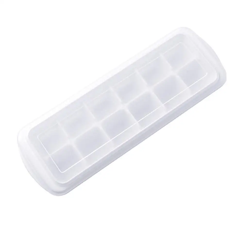 

12/48/60 Grids Ice Cube Tray Plastic Ice Cube Maker Tool Kitchen Mould Ice Food Juice Lid With For Whiskey Mold Cocktail Gr F7E0