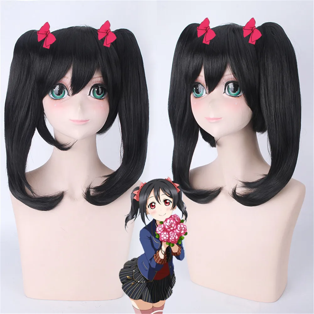Высокое качество замечательно! Парик для косплея Love Live костюм Нико Ядзава парики