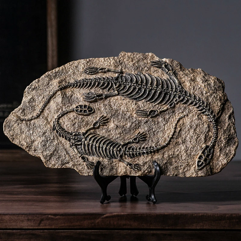 Ретро-Статуэтка динозавра из смолы ископаемые фигурки аксессуары для украшения