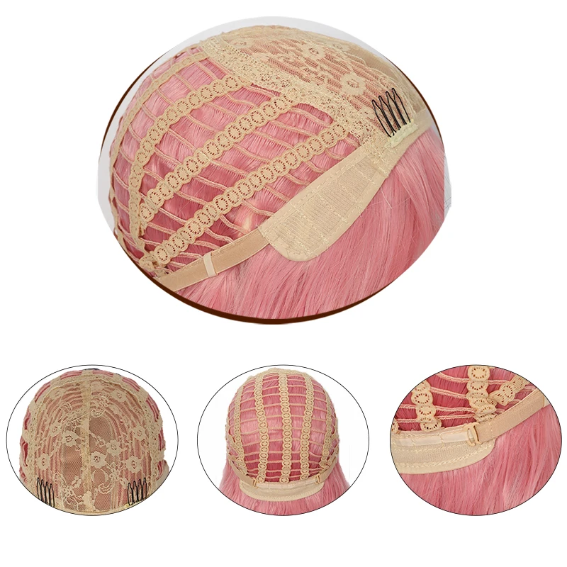 

Brinbea 22 Inches Synthetic Long Body Wave Black Hair with Bangs for Women Cosplay Daily Hair Heat Resistant Wigs