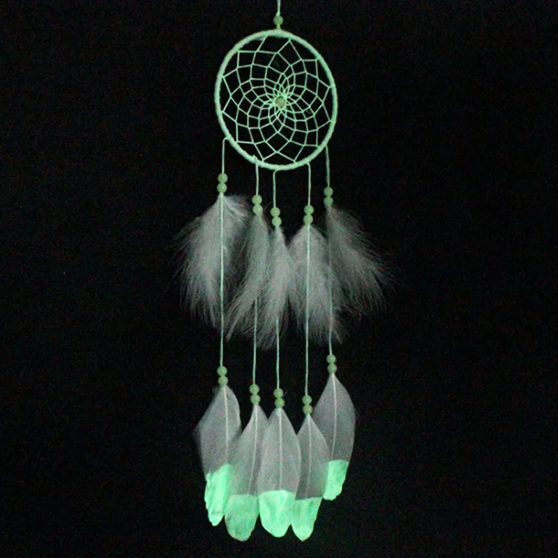 Флуоресцентный Ловец снов Крытый ручной работы кулон орнамент День Святого
