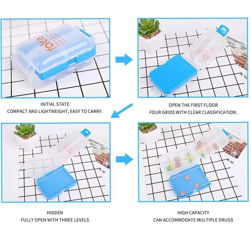 Портативный органайзер для хранения таблеток в капсулах лекарственных средств